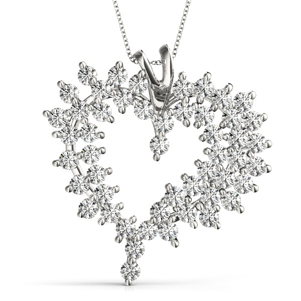 Heart Diamond Pendant · 3.00 ct tw