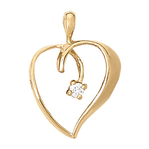 Heart Diamond Pendant · 0.07 ct tw