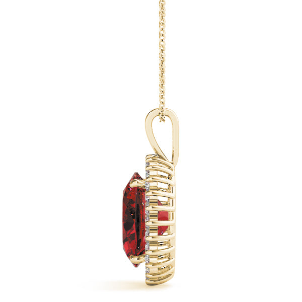 Oval Gemstone Pendant · 0.26 ct tw