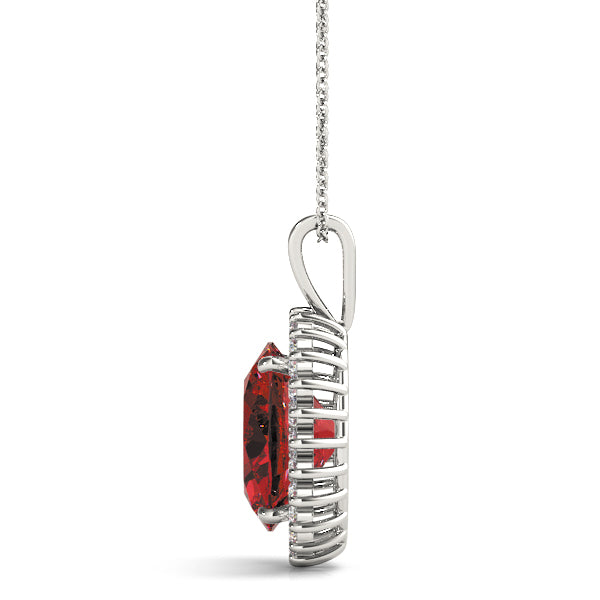 Oval Gemstone Pendant · 0.28 ct tw
