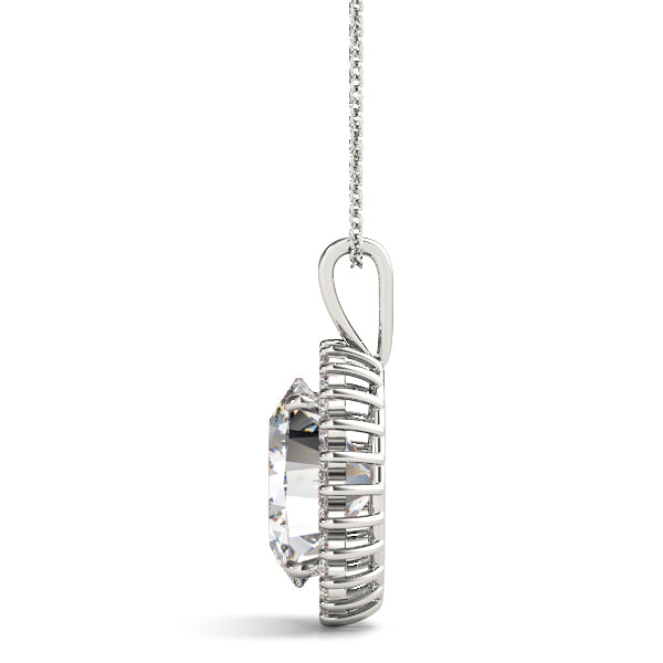 Oval Gemstone Pendant · 0.16 ct tw