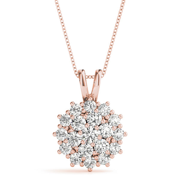 Cluster Diamond Pendant · 1.01 ct tw