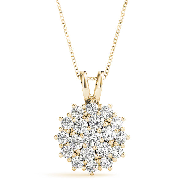 Cluster Diamond Pendant · 0.50 ct tw