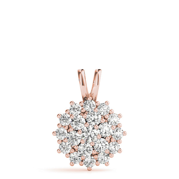 Cluster Diamond Pendant · 1.01 ct tw
