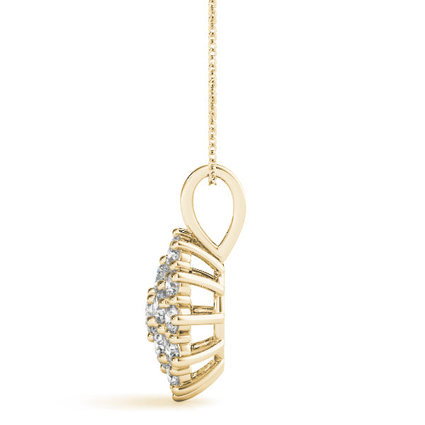 Cluster Diamond Pendant · 1.01 ct tw