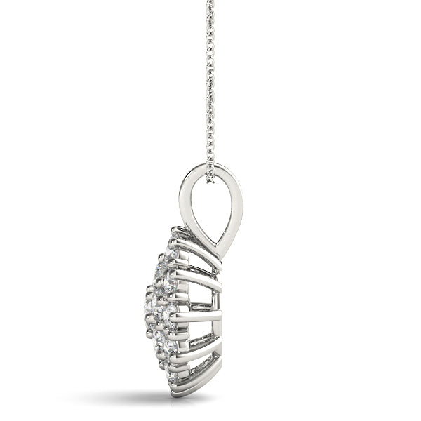 Cluster Diamond Pendant · 0.50 ct tw