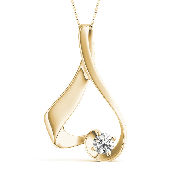 Round Diamond Solitaire Pendant · 0.23 ct tw