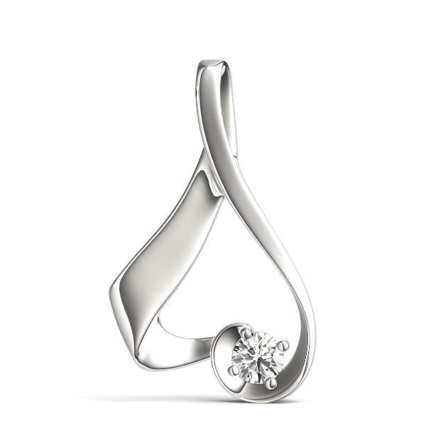 Round Diamond Solitaire Pendant · 0.47 ct tw