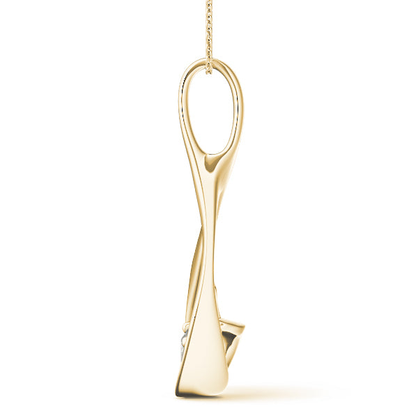 Round Diamond Solitaire Pendant · 0.47 ct tw