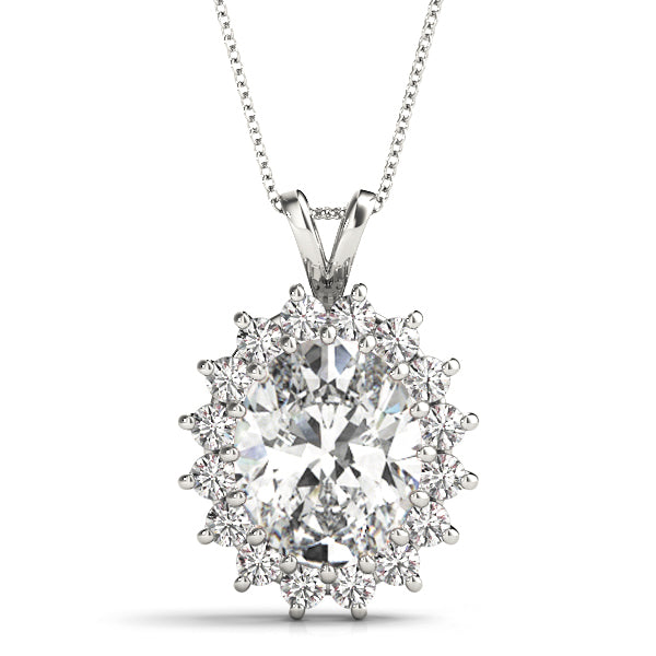 Oval Gemstone Pendant · 0.80 ct tw