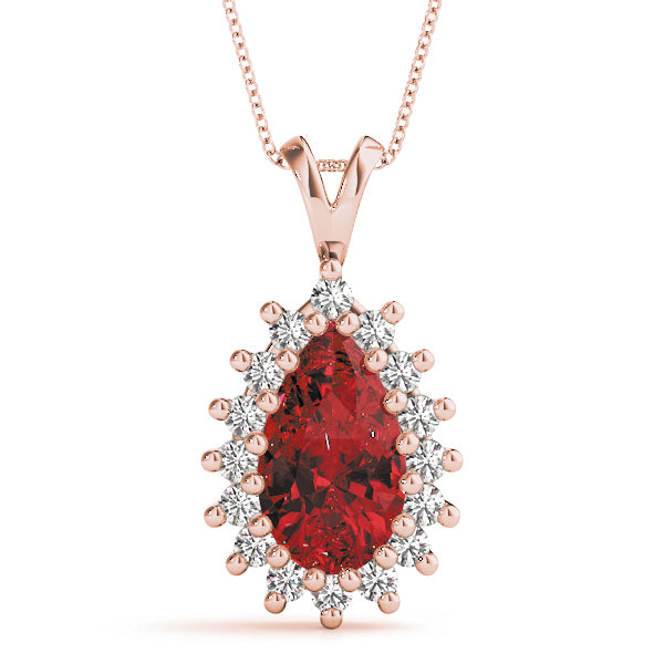 Pear Gemstone Pendant · 0.30 ct tw