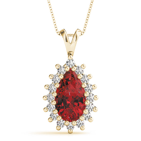Pear Gemstone Pendant · 0.50 ct tw