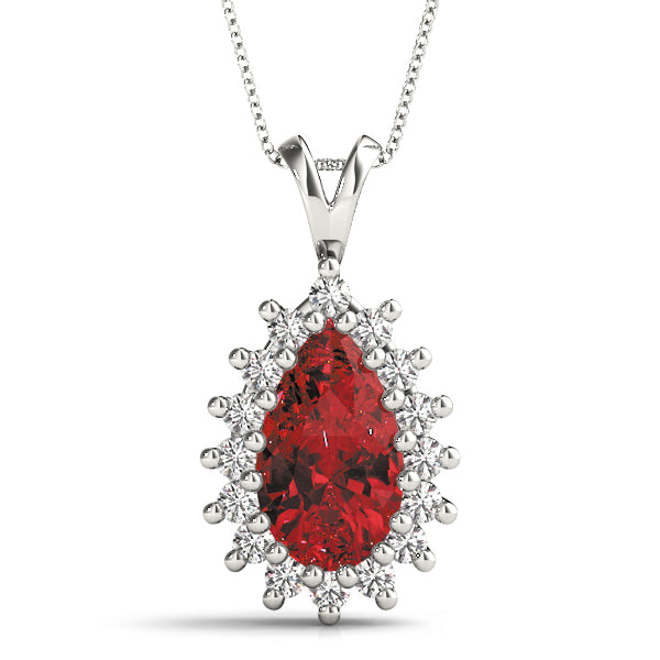 Pear Gemstone Pendant · 0.48 ct tw
