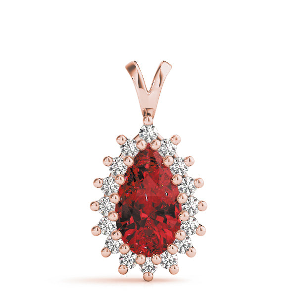 Pear Gemstone Pendant · 0.48 ct tw