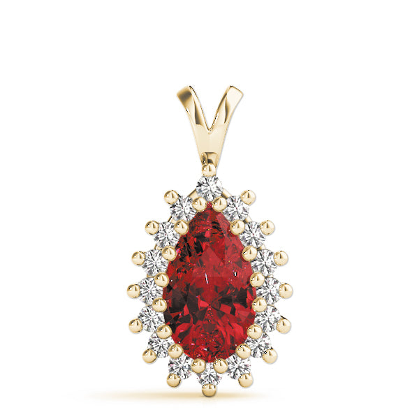 Pear Gemstone Pendant · 0.42 ct tw