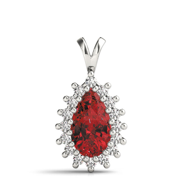 Pear Gemstone Pendant · 0.48 ct tw