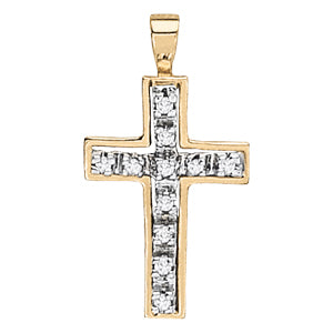 Religious Crosses Diamond Pendant · 0.17 ct tw