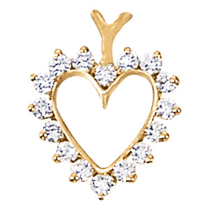 Heart Diamond Pendant · 0.48 ct tw