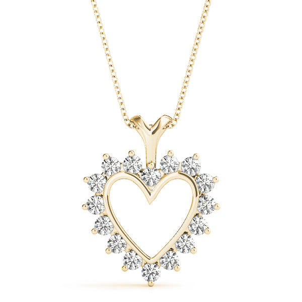 Heart Diamond Pendant · 0.96 ct tw