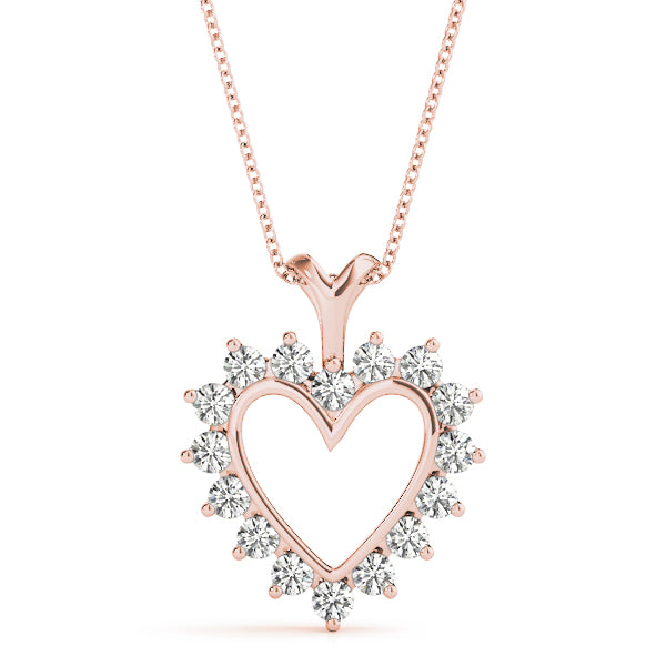 Heart Diamond Pendant · 0.96 ct tw