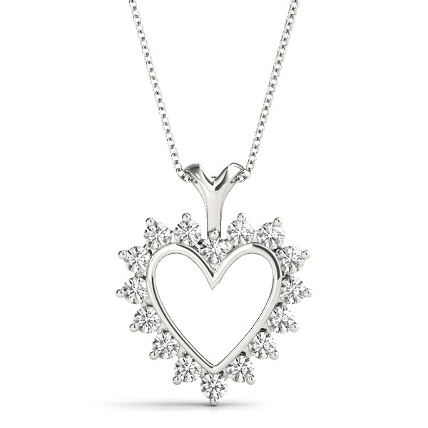 Heart Diamond Pendant · 0.96 ct tw