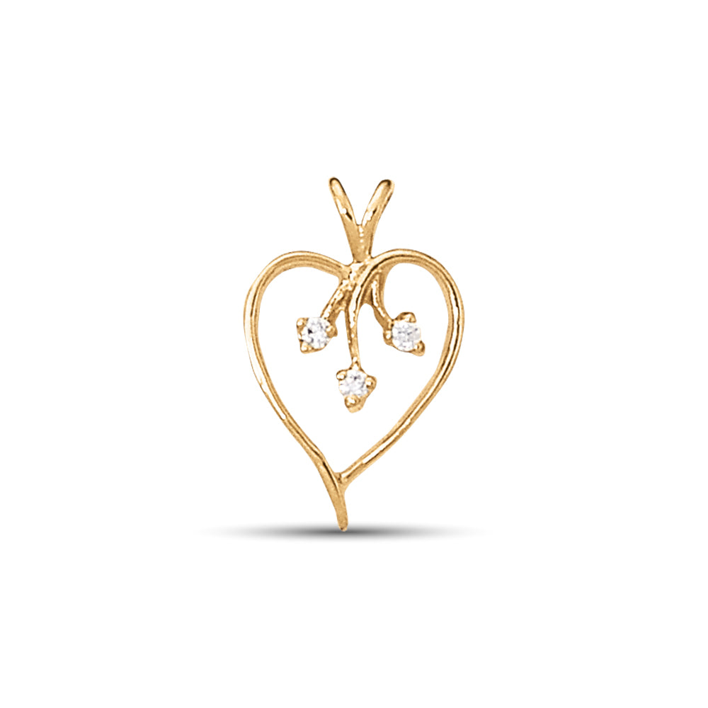 Heart Diamond Pendant · 0.07 ct tw