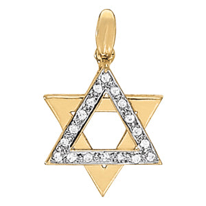 Religious Novelty Diamond Pendant · 0.14 ct tw