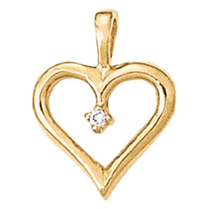 Heart Diamond Pendant · 0.02 ct tw