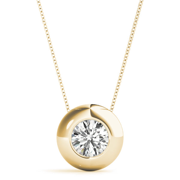 Round Diamond Solitaire Pendant · 0.20 ct tw