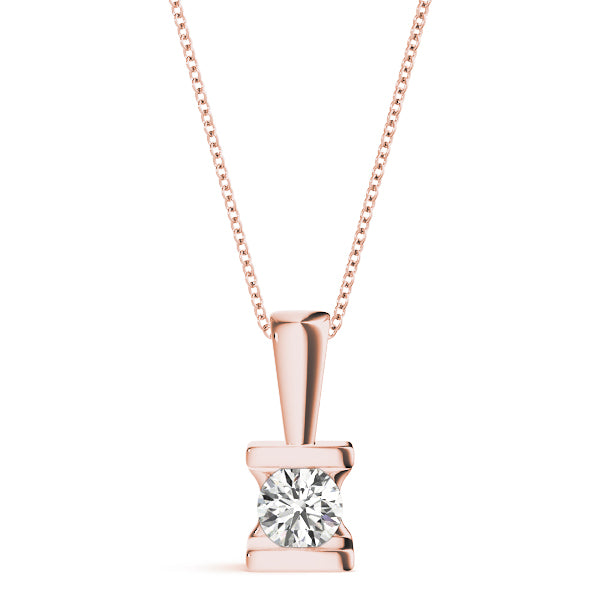 Round Diamond Solitaire Pendant · 1.00 ct tw