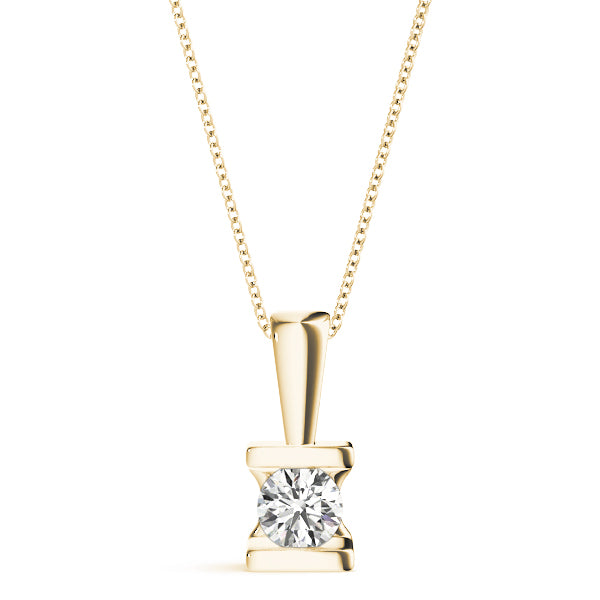 Round Diamond Solitaire Pendant · 0.20 ct tw