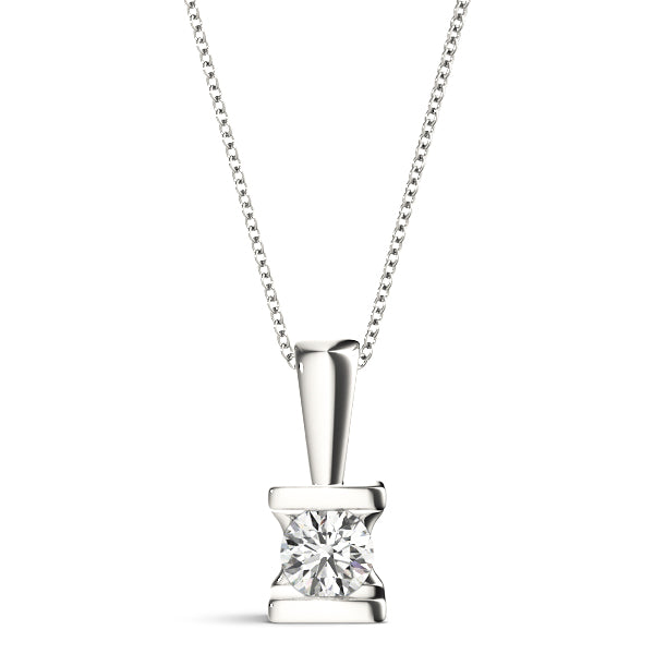 Round Diamond Solitaire Pendant · 1.00 ct tw