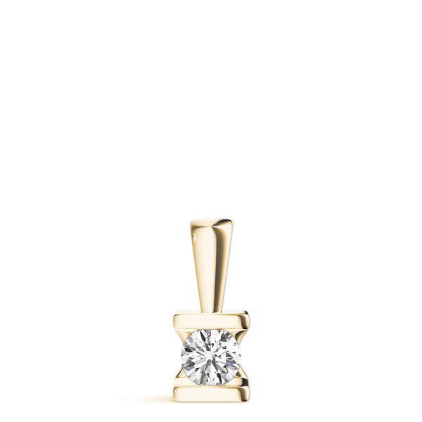 Round Diamond Solitaire Pendant · 0.50 ct tw