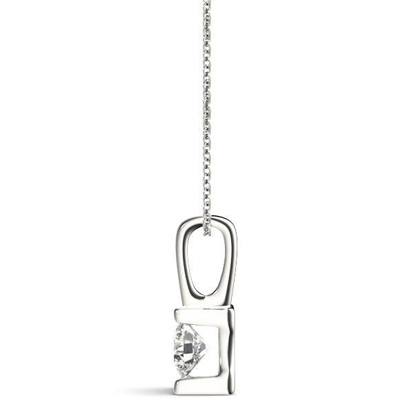 Round Diamond Solitaire Pendant · 0.12 ct tw
