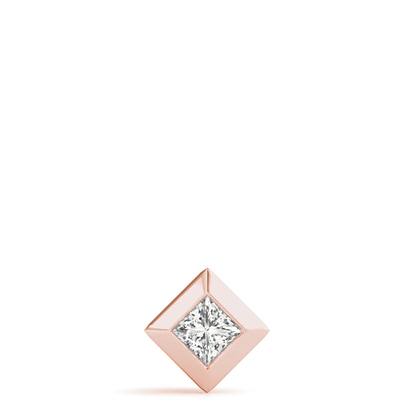 Square Diamond Solitaire Pendant · 0.41 ct tw