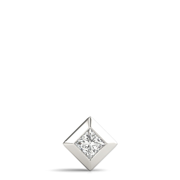 Square Diamond Solitaire Pendant · 1.35 ct tw