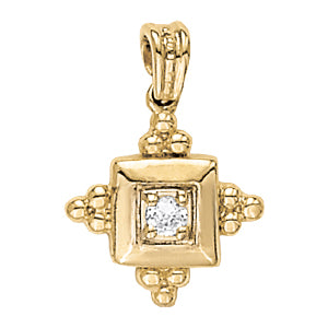 Diamond Solitaire Pendant · 0.12 ct tw