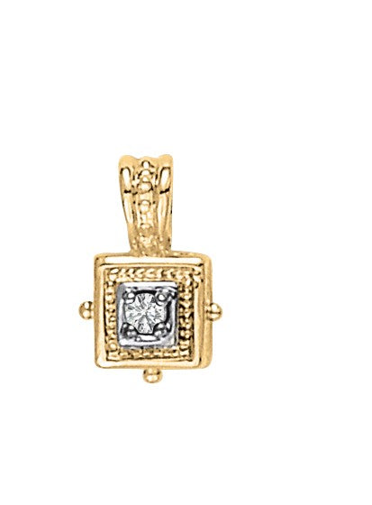 Diamond Solitaire Pendant · 0.05 ct tw