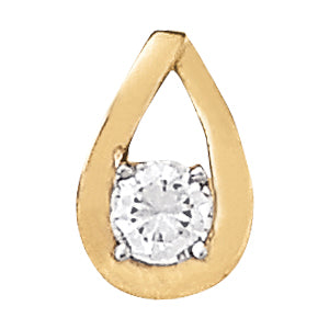 Round Diamond Solitaire Pendant · 0.50 ct tw