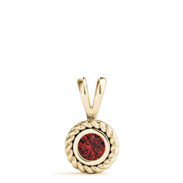 Round Gemstone Pendant