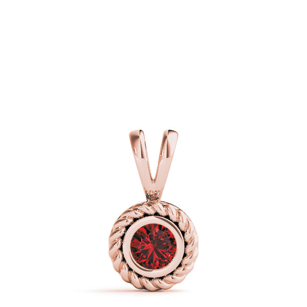 Round Gemstone Pendant