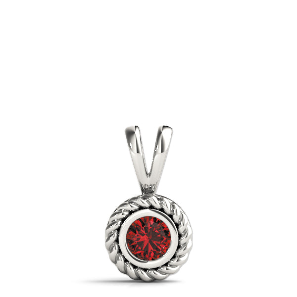 Round Gemstone Pendant