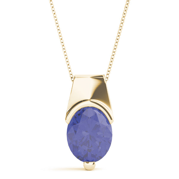 Oval Gemstone Pendant