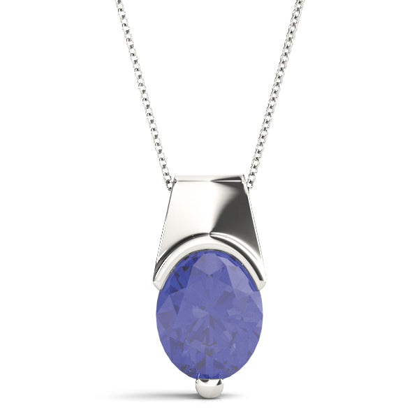 Oval Gemstone Pendant