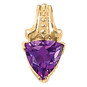 Trillion Gemstone Pendant