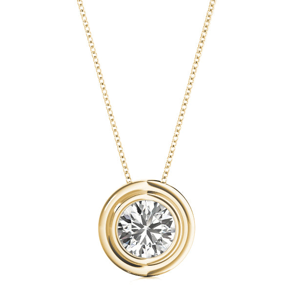 Round Diamond Solitaire Pendant · 1.00 ct tw