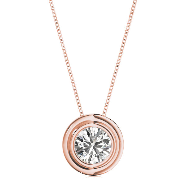 Round Diamond Solitaire Pendant · 0.33 ct tw