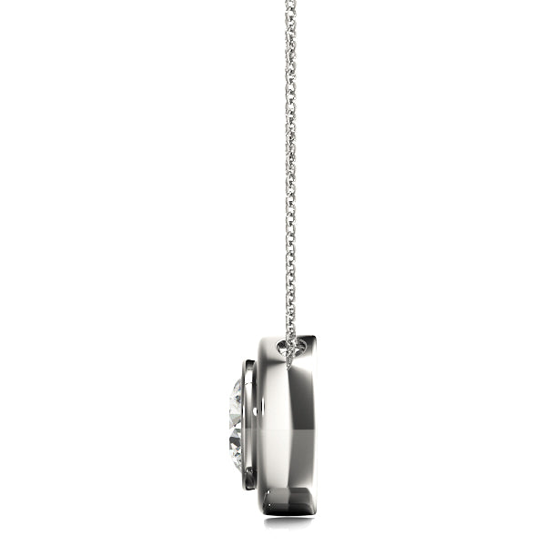 Round Diamond Solitaire Pendant · 0.50 ct tw