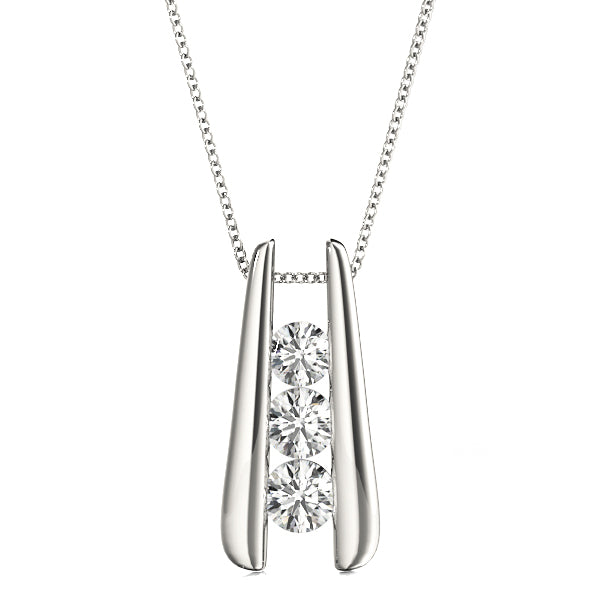 Three-Stone Diamond Pendant · 1.00 ct tw