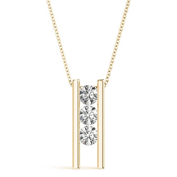 Three-Stone Diamond Pendant · 0.48 ct tw